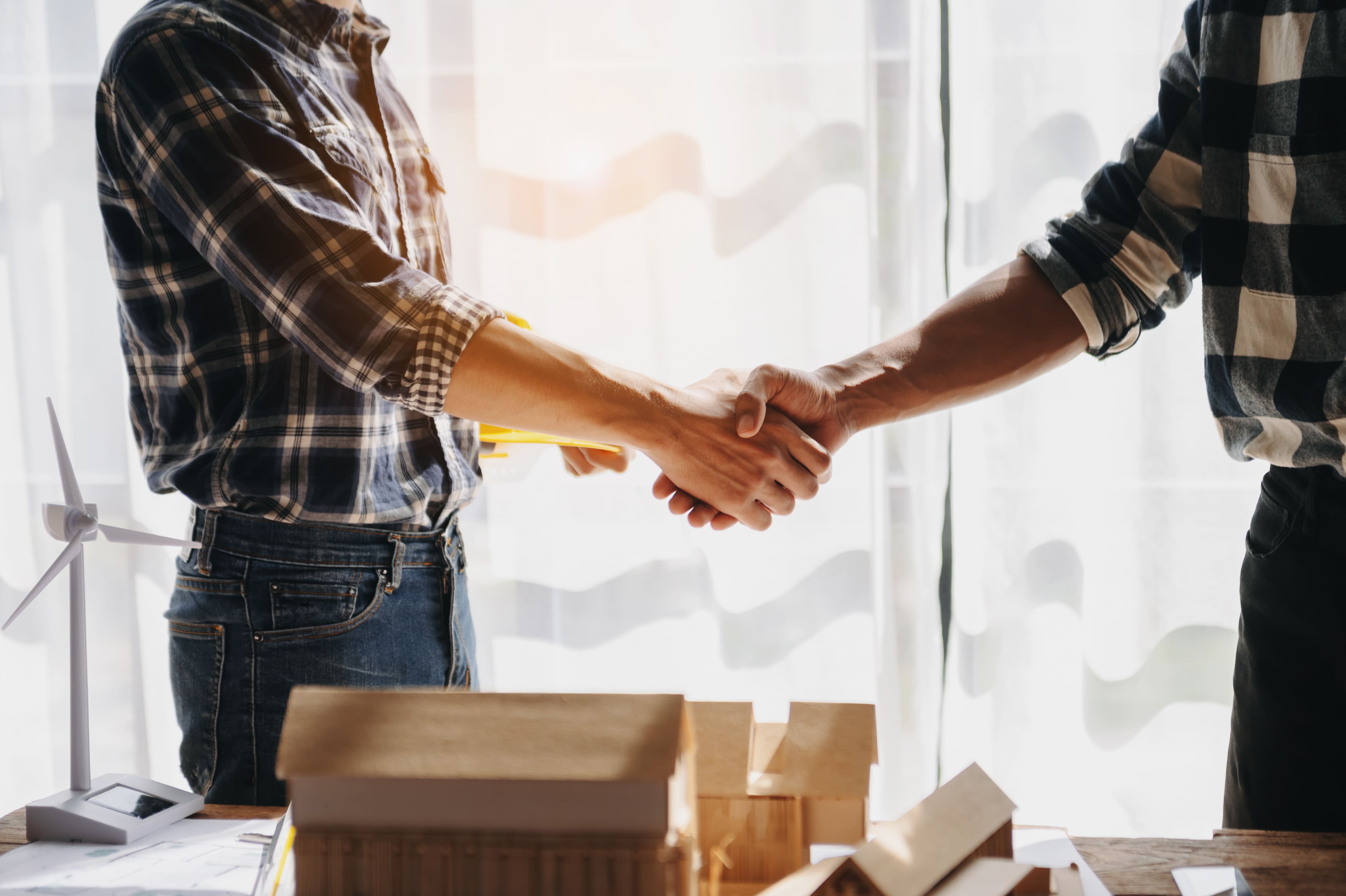 Handshake between professionals